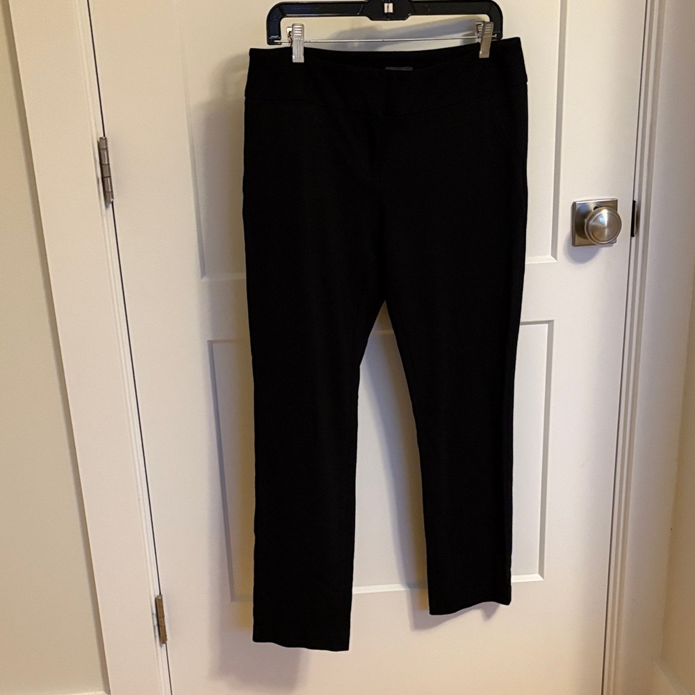 Vince Camuto Classic Black Straight Leg Pants